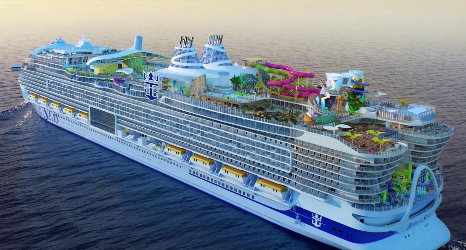 Icon of the Seas, the largest cruise ship in the world to call at