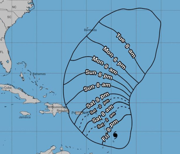 Caribbean territories prepare for the passage of Hurricane Tammy