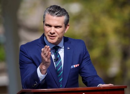 U.S. Secretary of War Pete Hegseth arrives in the Dominican Republic