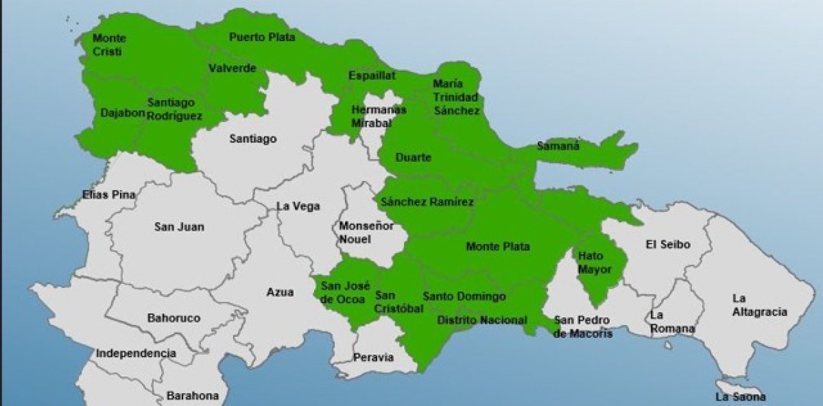 COE extends green alert for 15 provinces and the DN due to a trough expected to arrive this Sunday