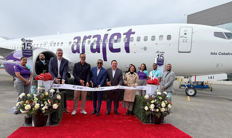 Arajet expands fleet with 15th aircraft, named Isla Catalina