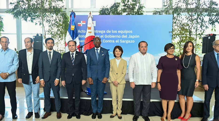 Japan donates equipment to help Dominican Republic combat sargassum