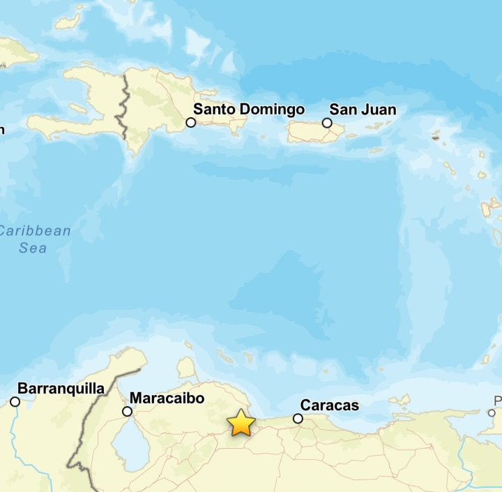 Strong earthquake in Venezuela felt in the Dominican Republic