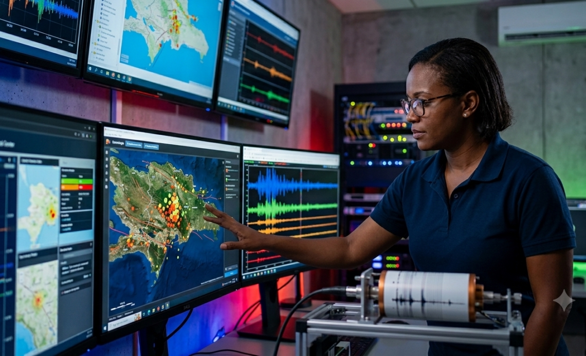 Seismic activity is being monitored in the Dominican Republic due to the historical frequency of large earthquakes.