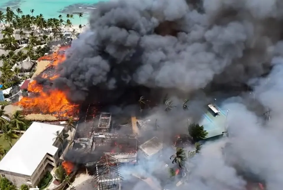 1,690 guests evacuated as emergency crews continue efforts to extinguish fire at Viva Dominicus Beach