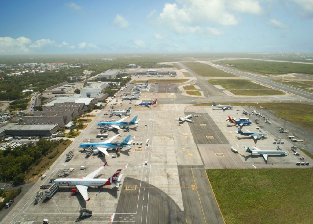 The top 10 cities in the Americas with the highest volume of flights to Punta Cana