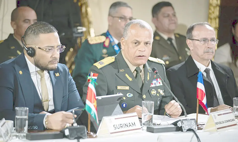 Defense minister reaffirms Dominican commitment to fighting transnational crime