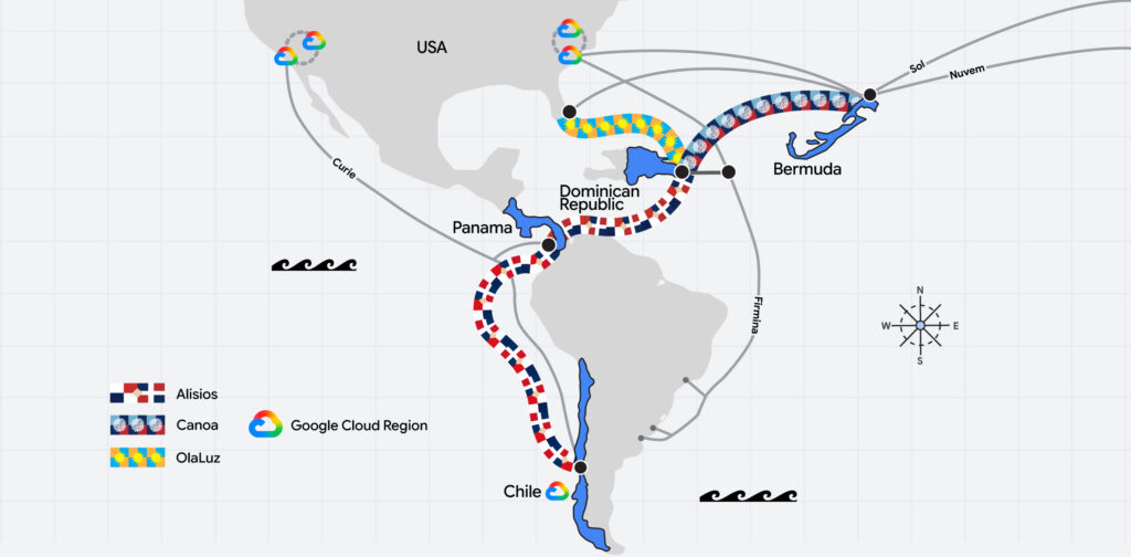 Google expands submarine cable network to Dominican Republic