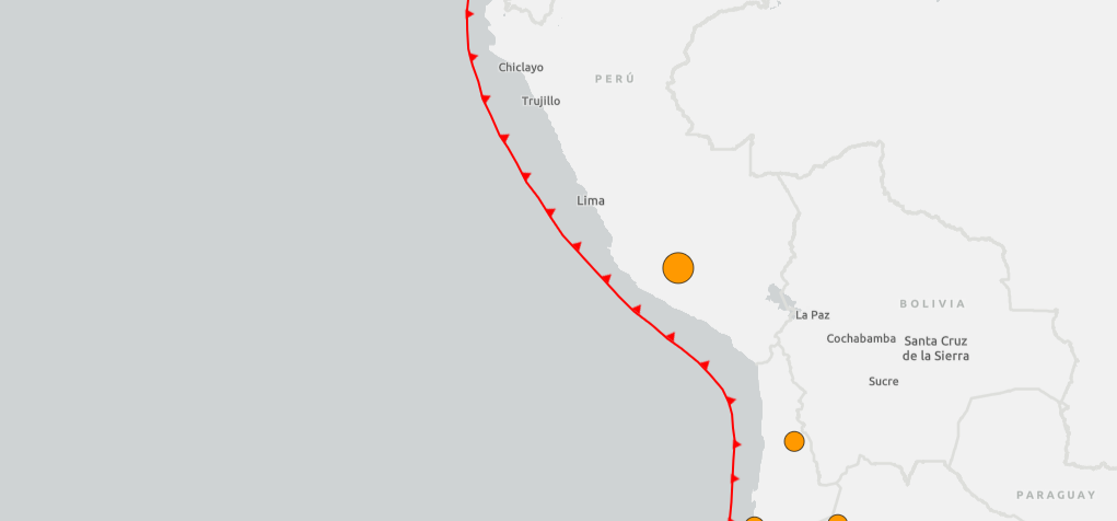 Magnitude 6.7 earthquake strikes southern Peru