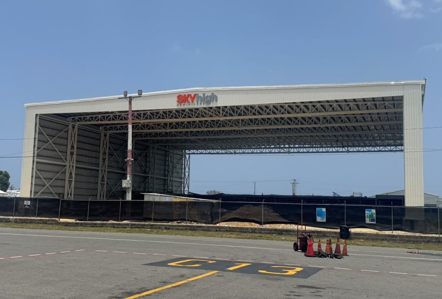 Sky High Dominicana advances construction of largest hangar at AILA