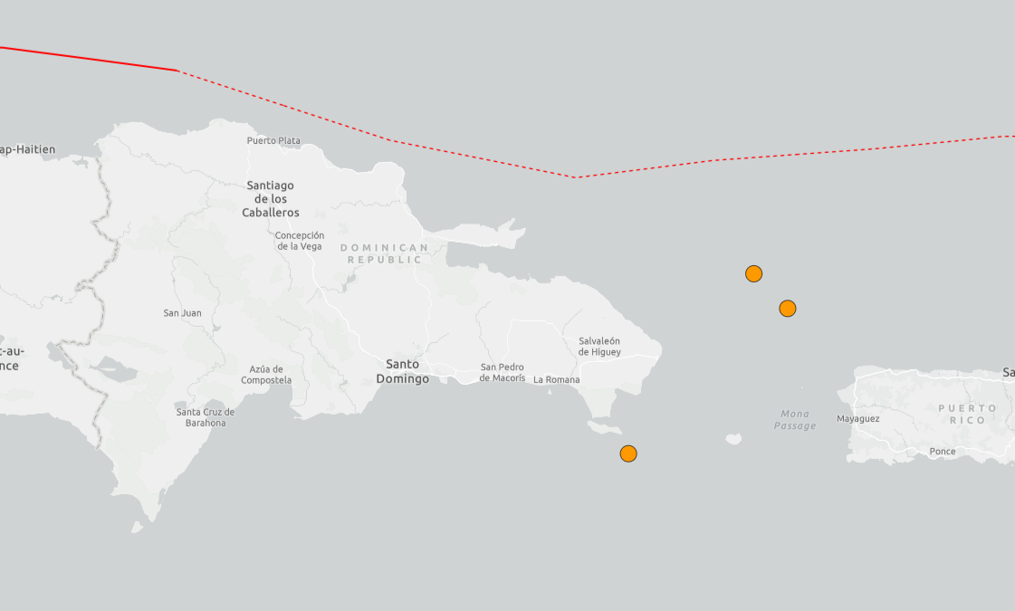 Two seismic events reported near Punta Cana within hours