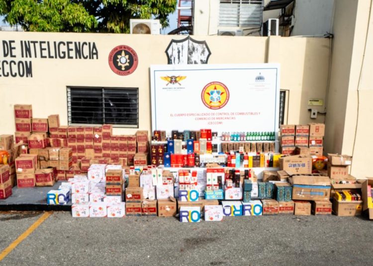 Authorities seize illicit alcohol, premium cigarettes and medicines in Villa Consuelo