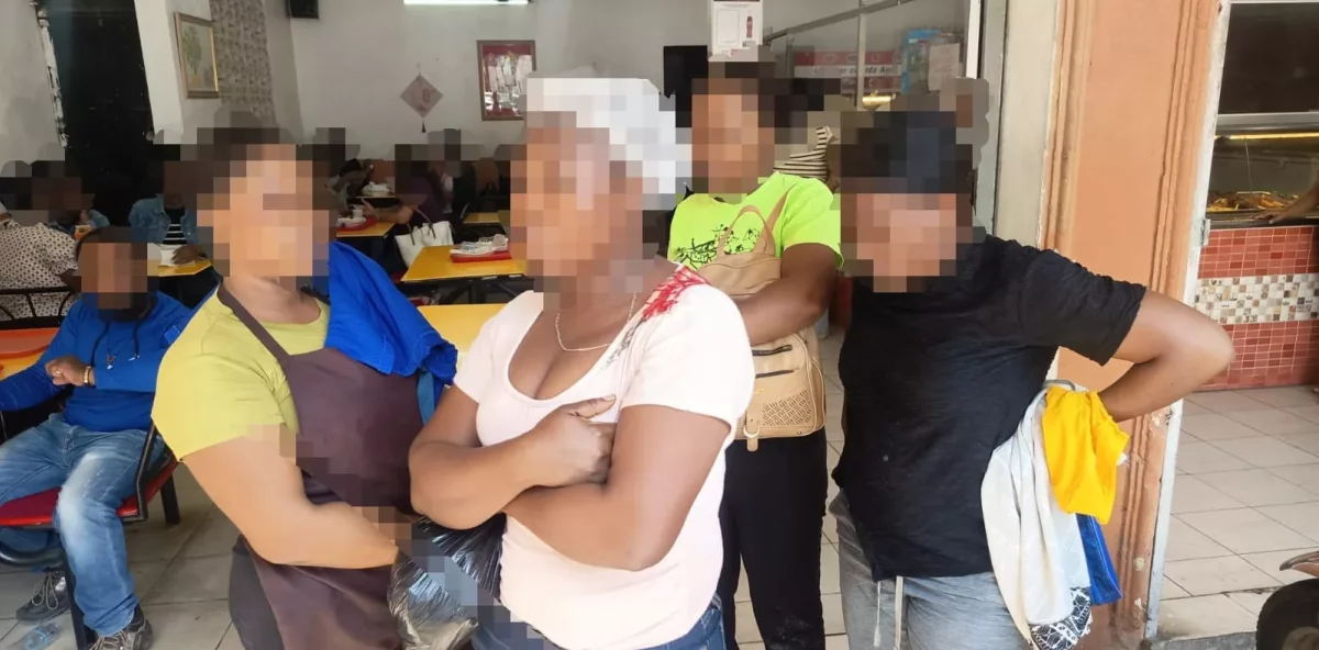 Immigration officials detain 38 Haitians at 12 Chinese chicken restaurants in the capital