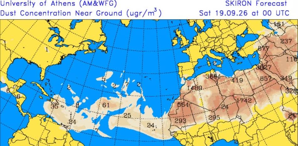 Rainfall will decrease across the country starting this Saturday