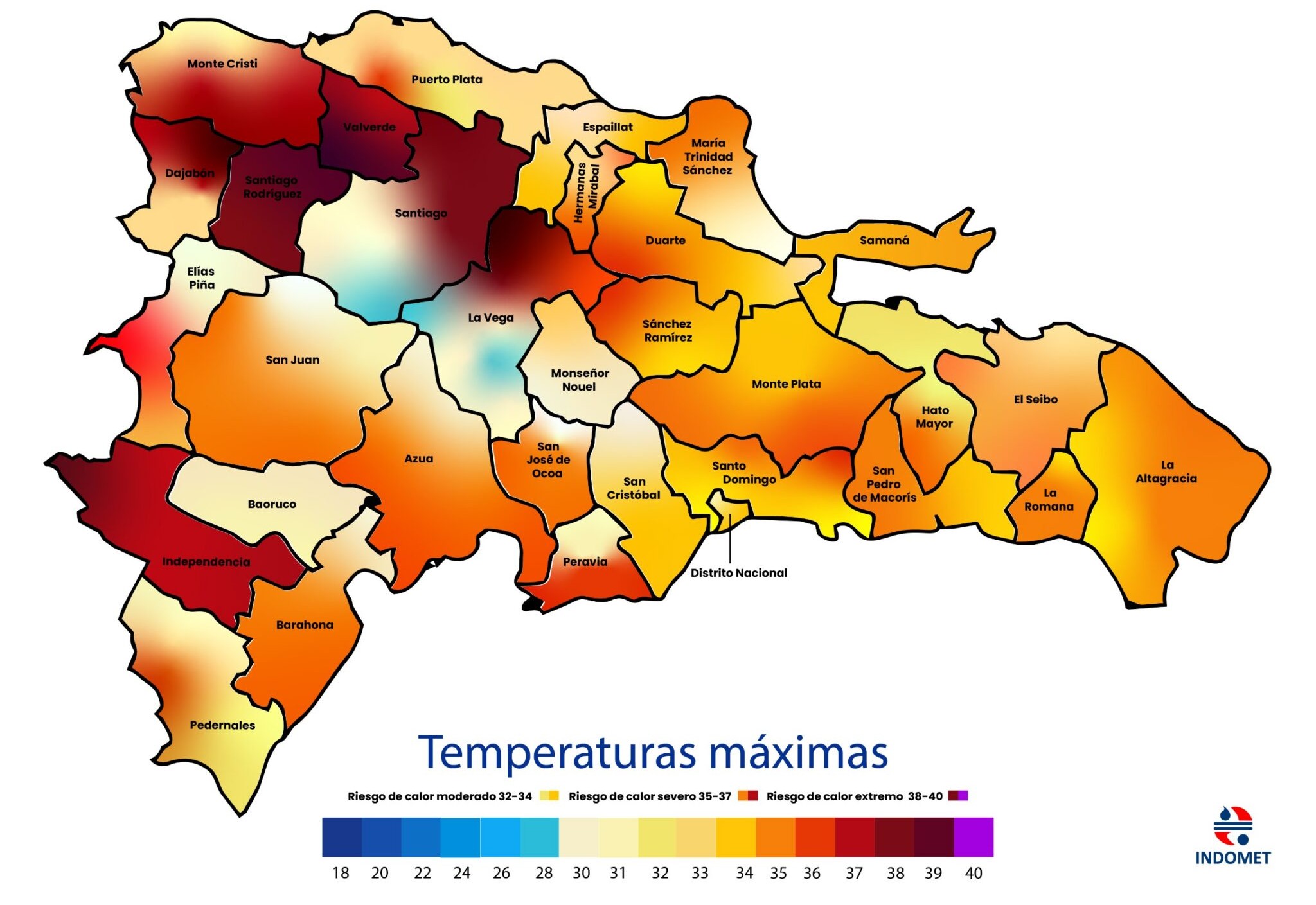 Dominican Republic faces extreme heat with temperatures above 37°C
