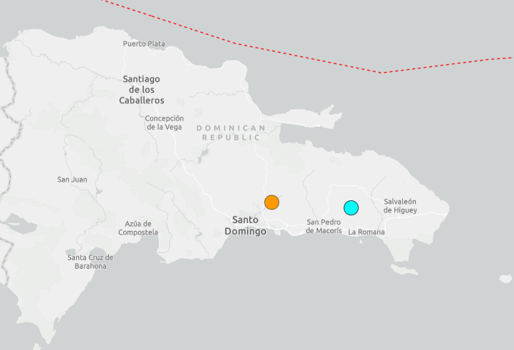 Several earthquakes recorded in the Dominican Republic this Sunday