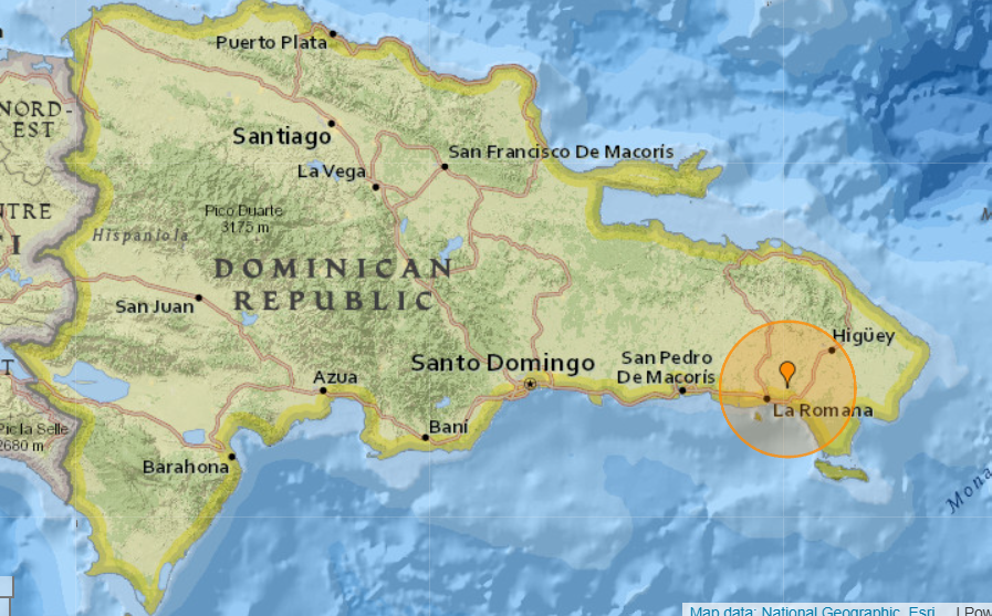 Several earthquakes recorded across the Dominican Republic today