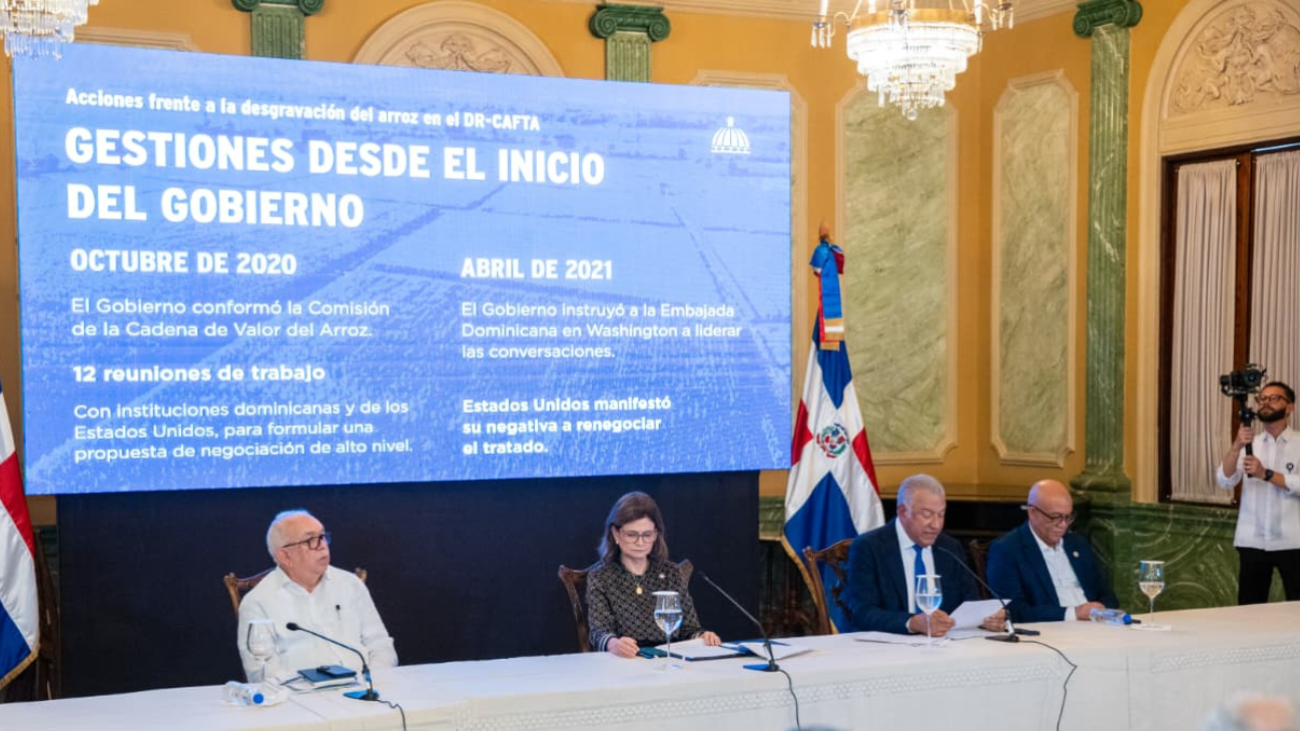 Dominican government vows to continue defending rice production against U.S. interests
