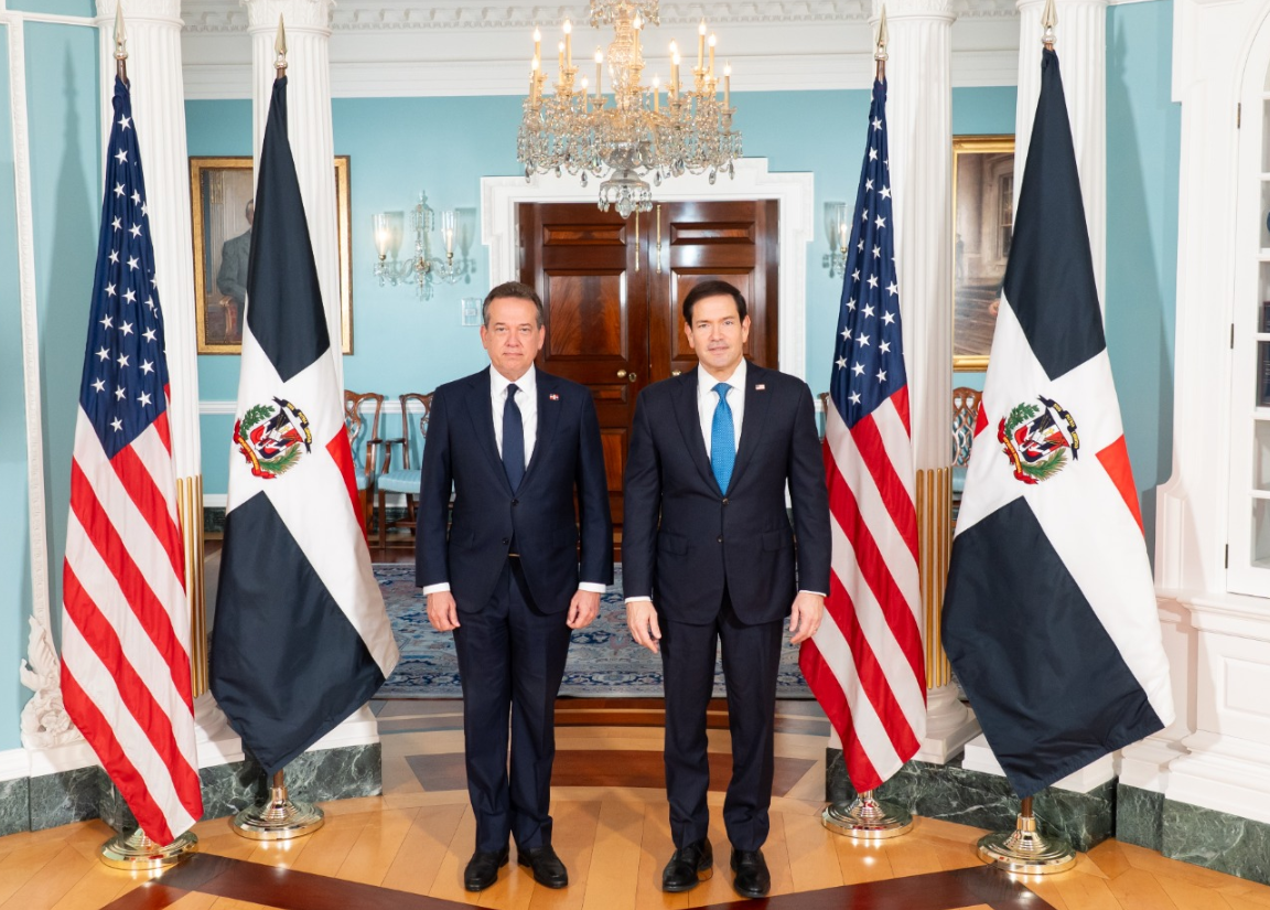 Dominican Foreign Minister meets with U.S. Secretary of State Marco Rubio in Washington