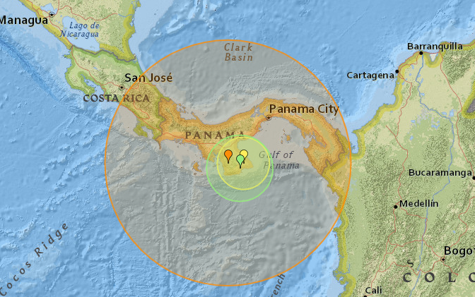 Magnitude 7.6 earthquake strikes Panama, triggering tsunami alert